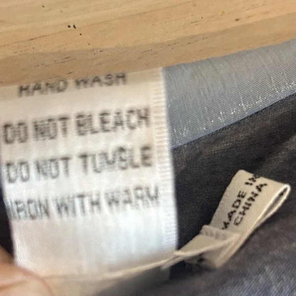 Blue Fairy Sheer Sleeveless Blouse Sz S Asymmetrical Hem Overlay Embroidered - Picture 8 of 12